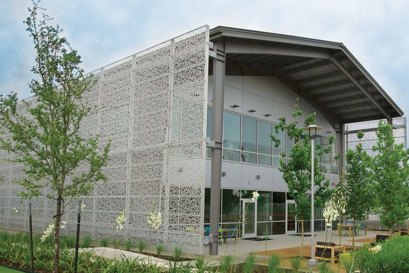 perforated metal panels cladding